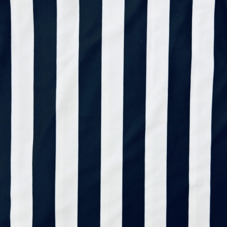 Lycra STRIPE 22MM BLACK WHITE